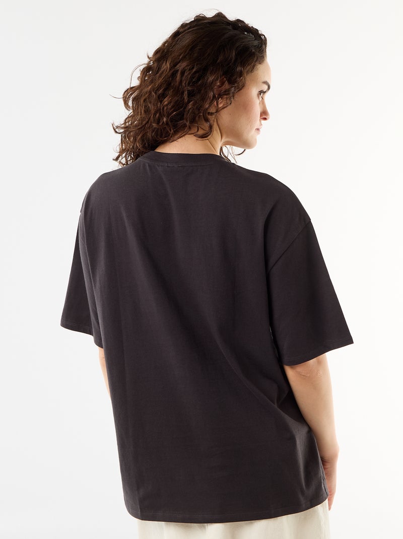 Tee-shirt 'The Rolling Stones' Noir - Kiabi