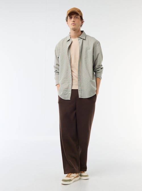 Tee-shirt uni - Slim fit - Kiabi