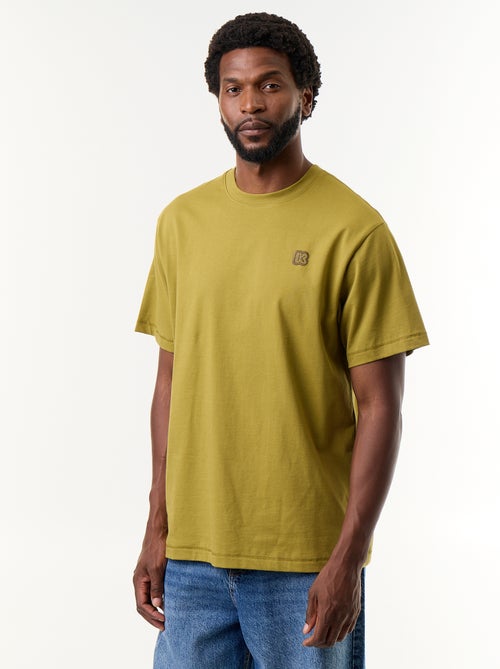 Tee-shirt uni à manches courtes confort fit - Kiabi - Kiabi