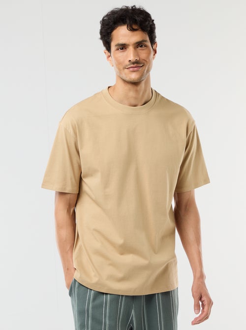 Tee-shirt uni confort fit / oversize - Kiabi