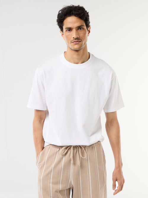 Tee-shirt uni confort fit / oversize - Kiabi