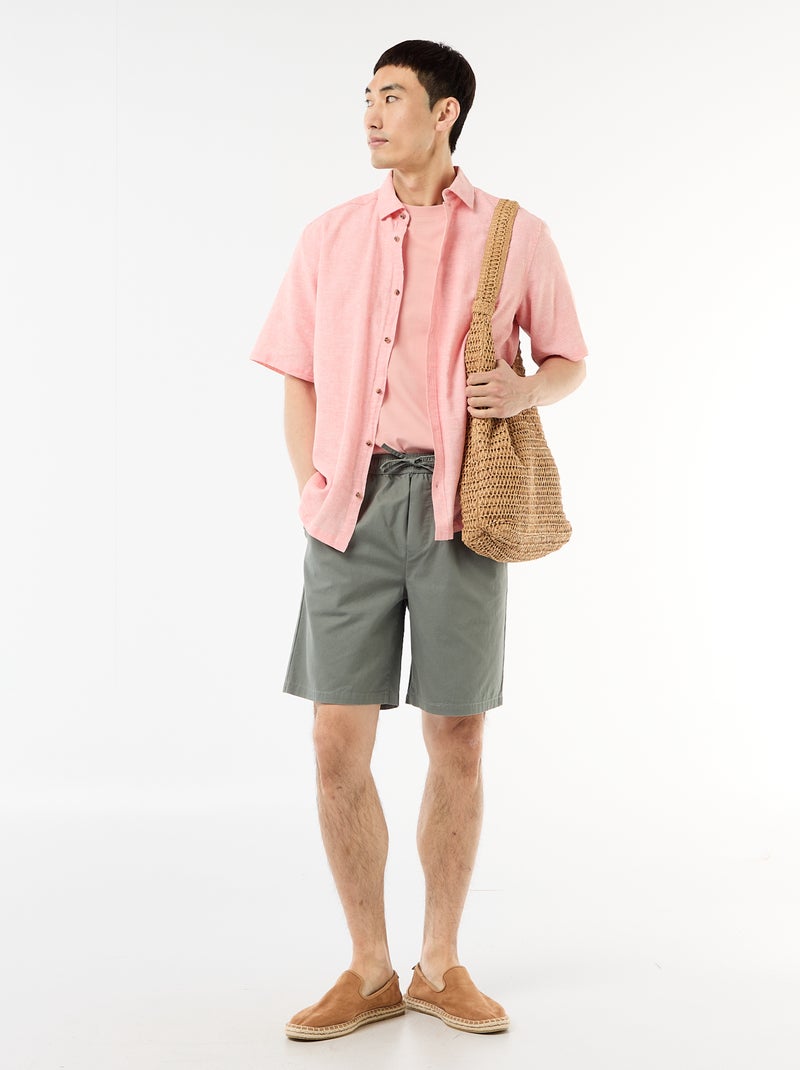 Tee-shirt uni confort fit / oversize Rose - Kiabi