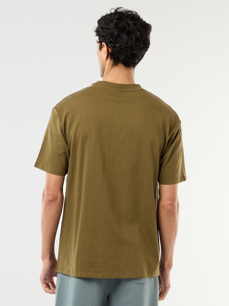 Tee-shirt uni confort fit / oversize Vert - Kiabi