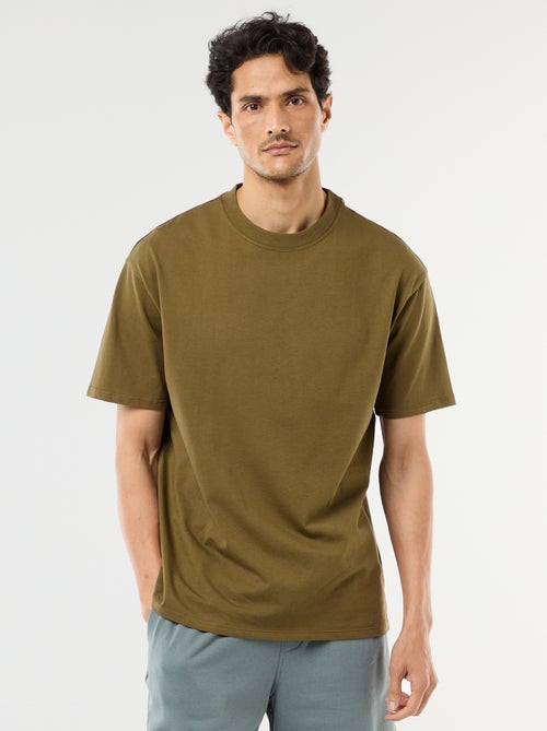 Tee-shirt uni confort fit / oversize - Kiabi