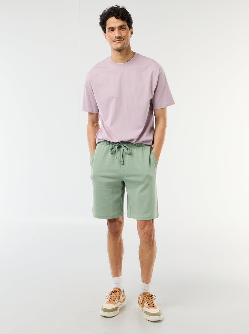 Tee-shirt uni confort fit / oversize Violet - Kiabi