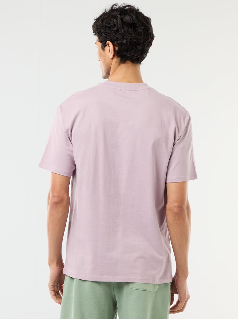 Tee-shirt uni confort fit / oversize Violet - Kiabi