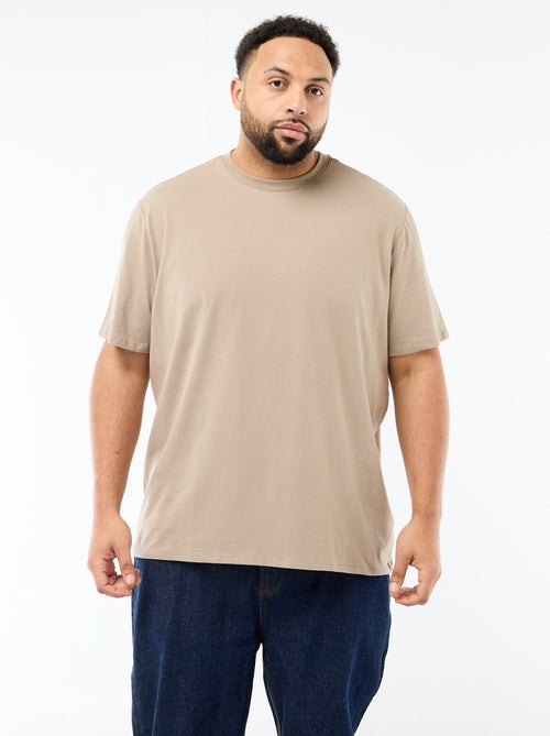 Tee-shirt uni regular fit - Kiabi