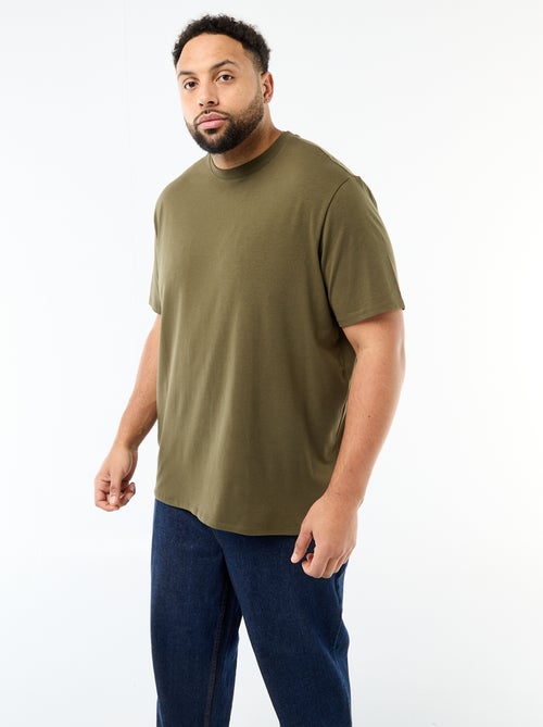 Tee-shirt uni regular fit - Kiabi