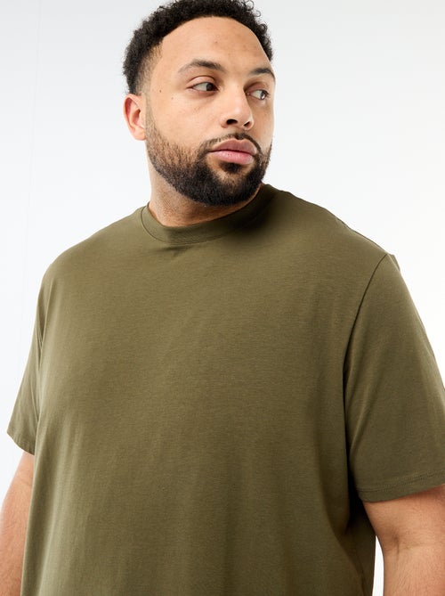 Tee-shirt uni regular fit - Kiabi