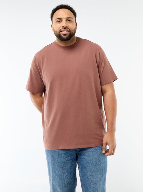 Tee-shirt uni regular fit - Kiabi