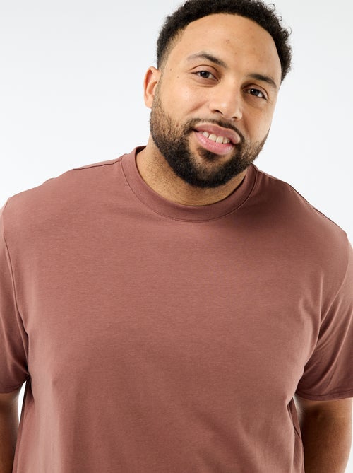 Tee-shirt uni regular fit - Kiabi