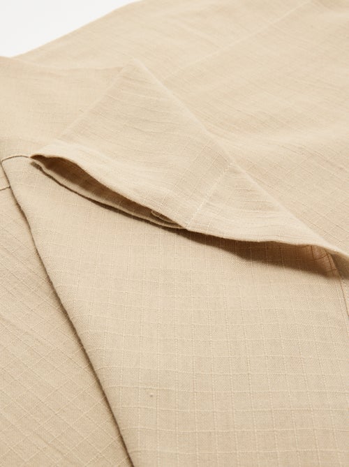 Tenda in cotone testurizzata - 140 x 240 cm - Kiabi