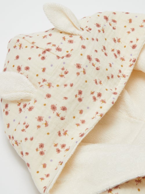 Terry and Cotton Gauze Bathrobe - Kiabi Home - Kiabi