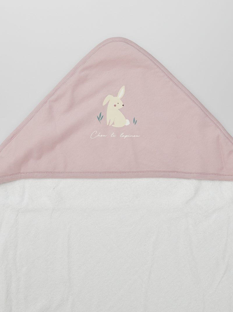 Terry Bath Cape PINK - Kiabi