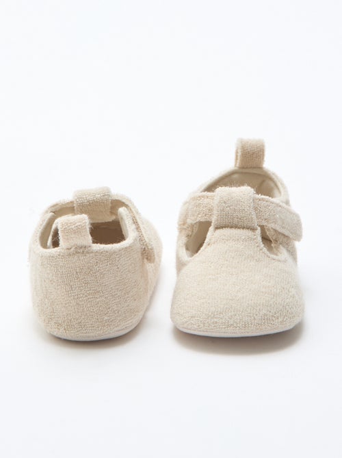 Terry cloth ballet slippers - Kiabi