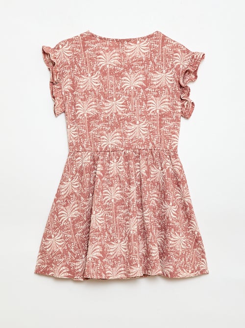 Textured Knit Button-Front Dress - Kiabi