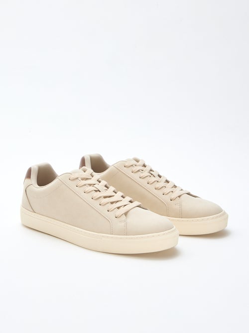 Textured low-top trainers - Kiabi