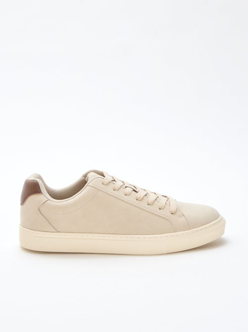 Textured low-top trainers - Kiabi