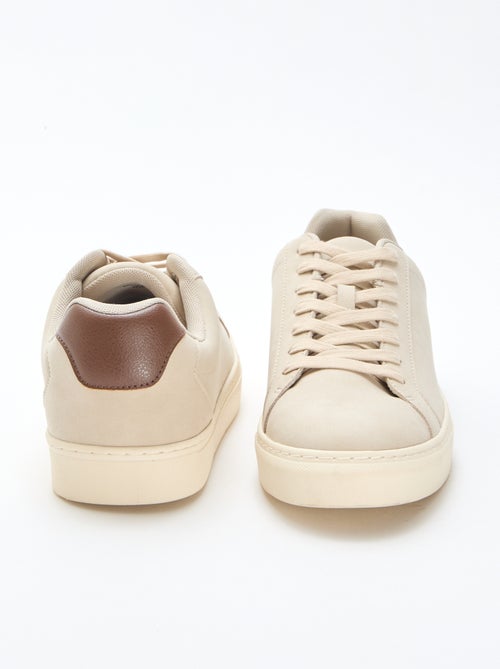 Textured low-top trainers - Kiabi