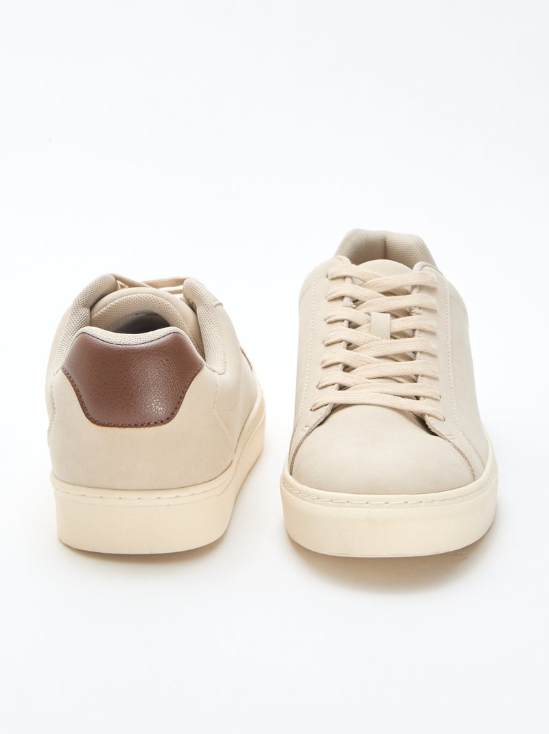 Texturierte Sneaker Braun - Kiabi