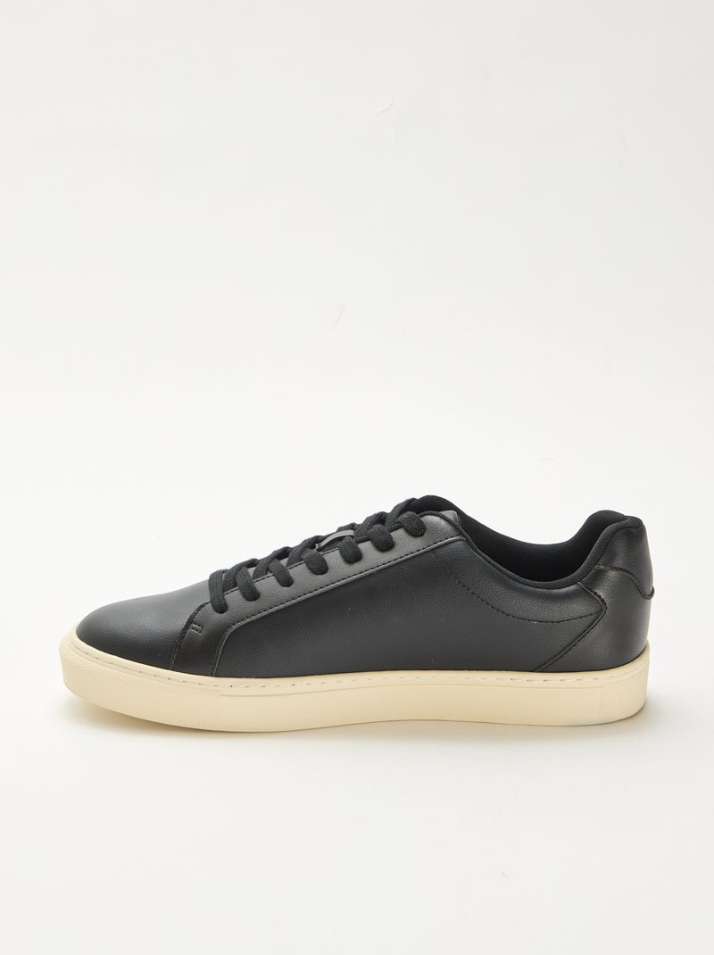 Texturierte Sneaker Schwarz - Kiabi