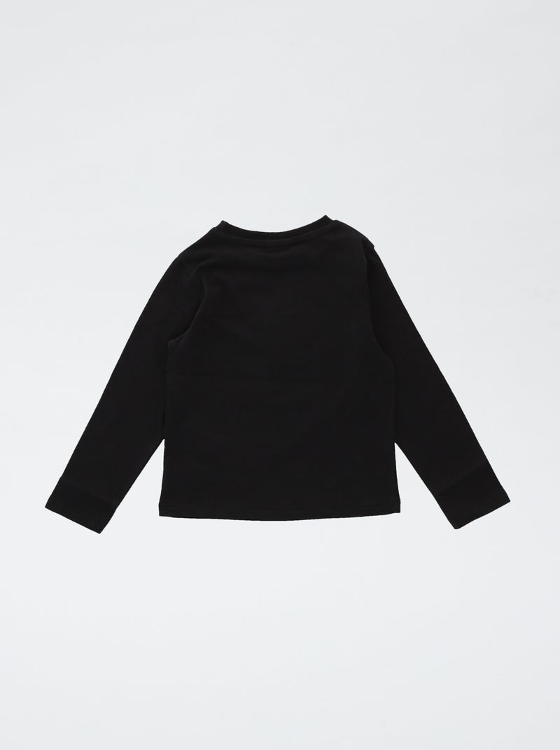 'The Rolling Stones' printed t-shirt in plain cotton Black - Kiabi