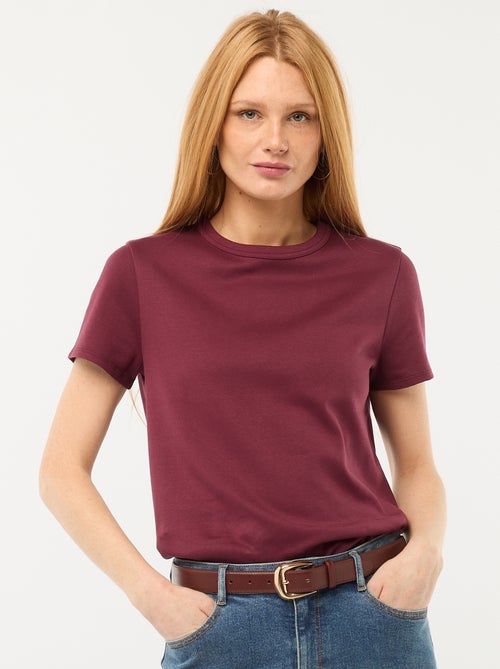 Thick cotton t-shirt - Kiabi Thick cotton t-shirt - Kiabi