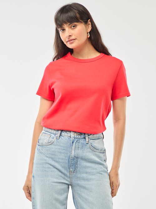 Thick cotton t-shirt - Kiabi Thick cotton t-shirt - Kiabi