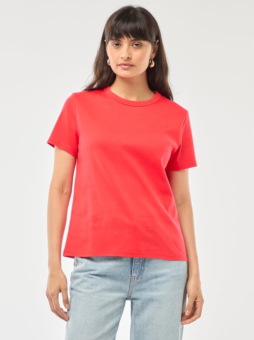 Thick cotton t-shirt - Kiabi Thick cotton t-shirt - Kiabi