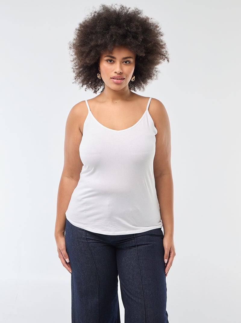 Thin Strap Camisole white - Kiabi