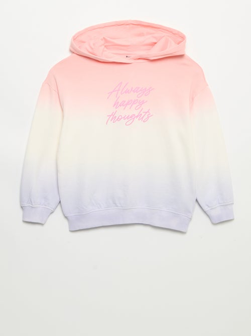 Tie-dye hooded long-sleeve sweatshirt - Kiabi