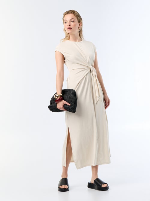 Tie-waist long dress - Kiabi