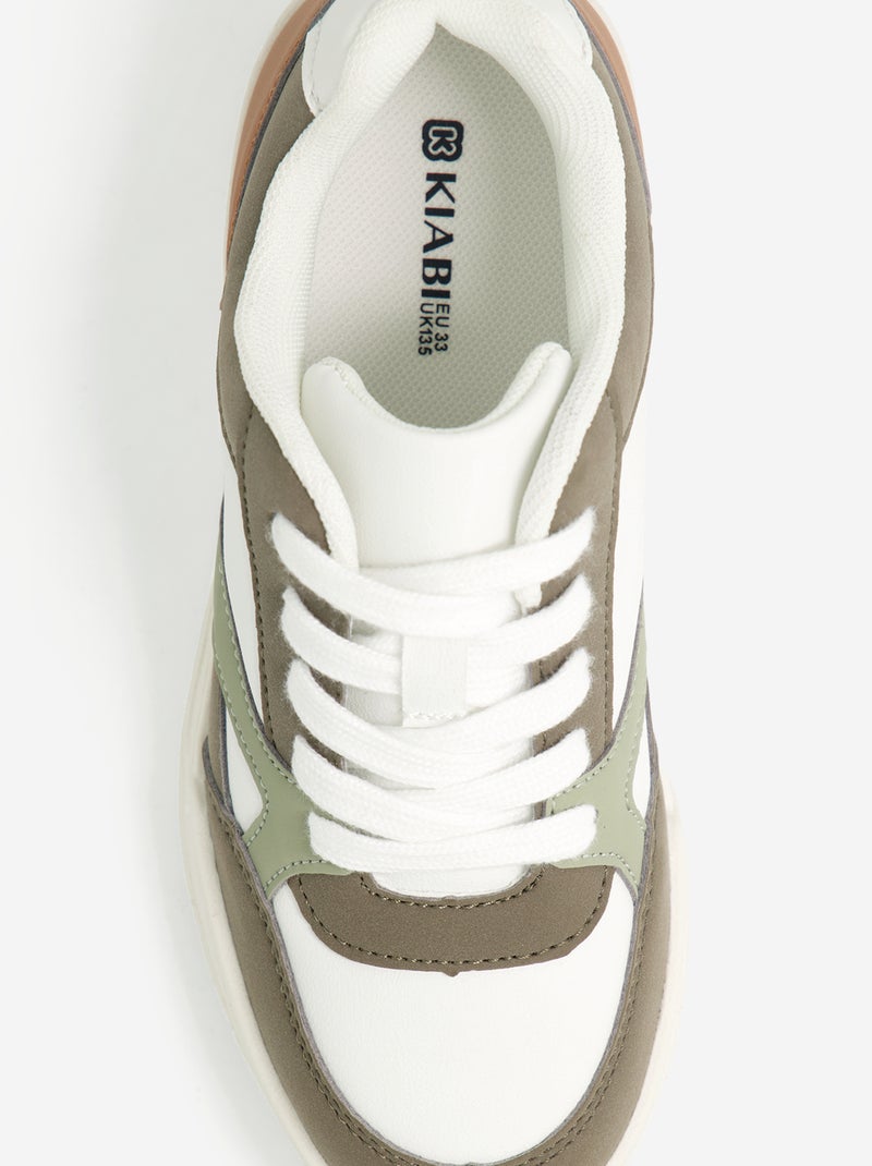 Tiefe Sneaker Kaki - Kiabi
