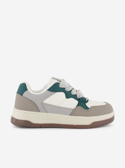 Tiefe Sneakers aus Kunstleder - Kiabi