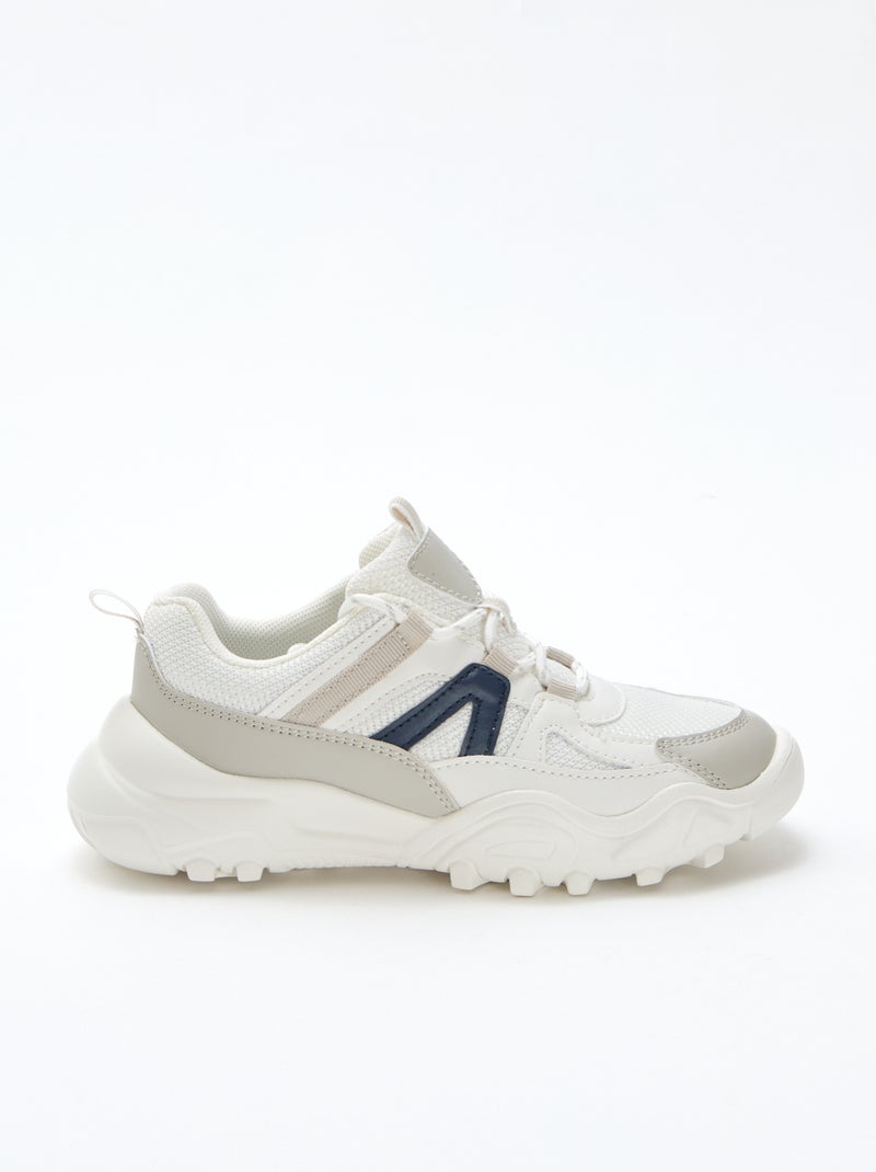 Tiefe Sneakers im Running-Stil Grau - Kiabi