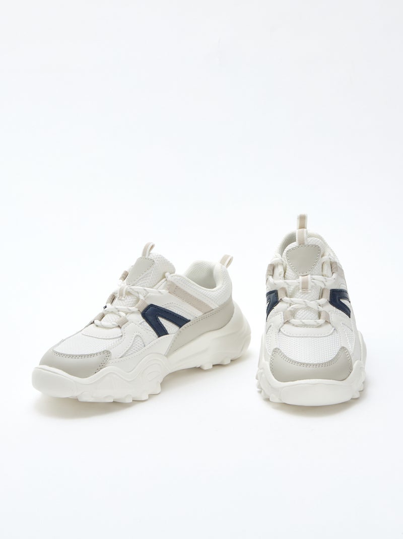 Tiefe Sneakers im Running-Stil Grau - Kiabi