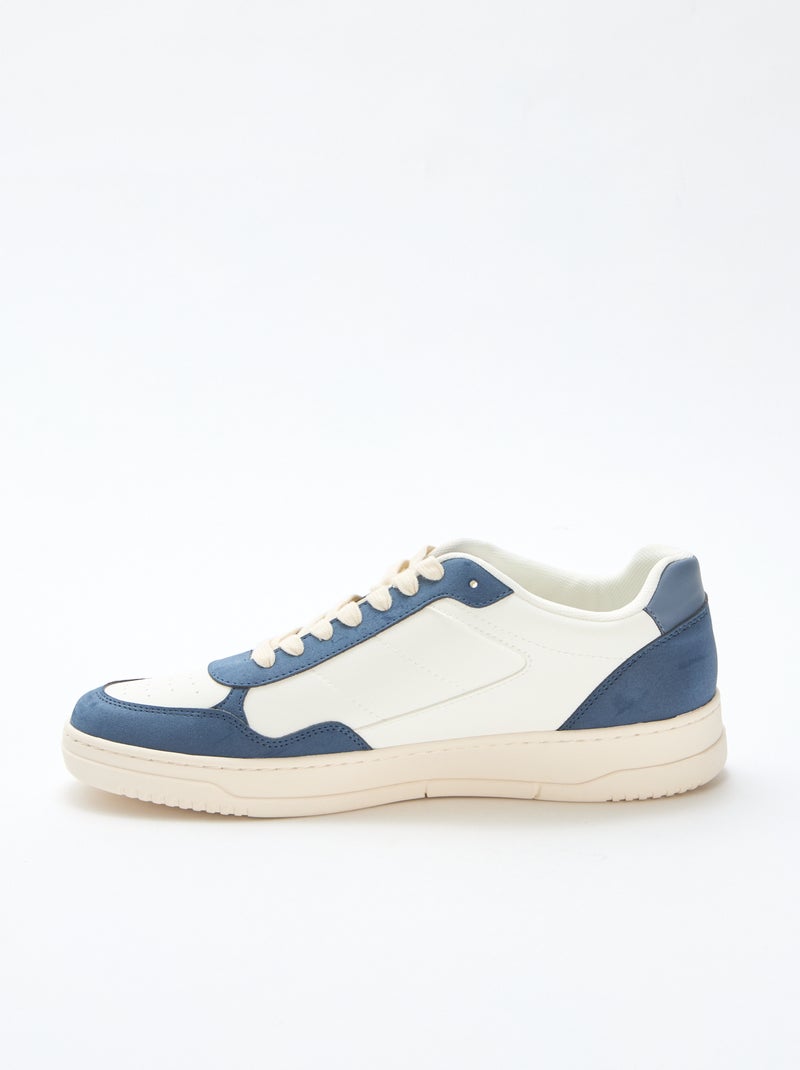 Tiefe Sneakers mit zweifarbigem Design Blau - Kiabi