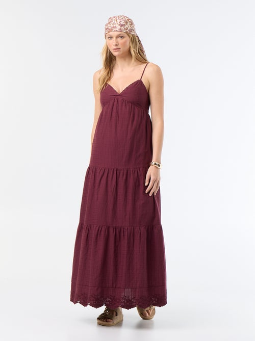 Tiered long dress - Kiabi