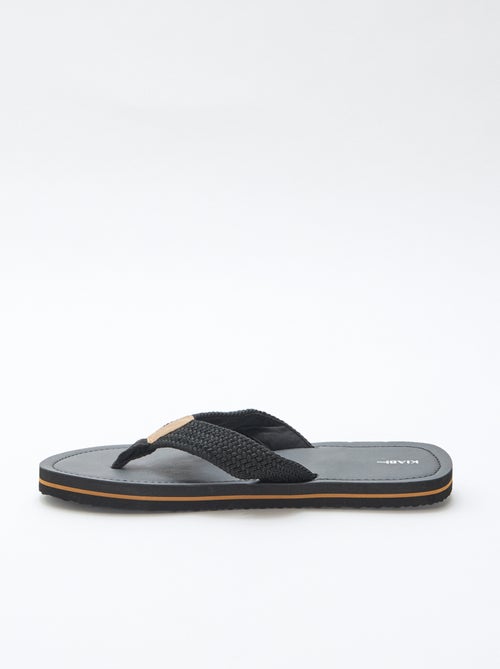 Tong à brides textile - Kiabi