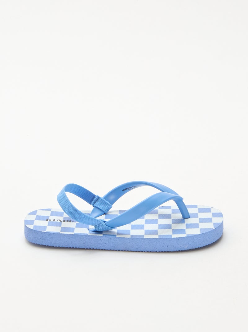 Tongs de plage Bleu - Kiabi