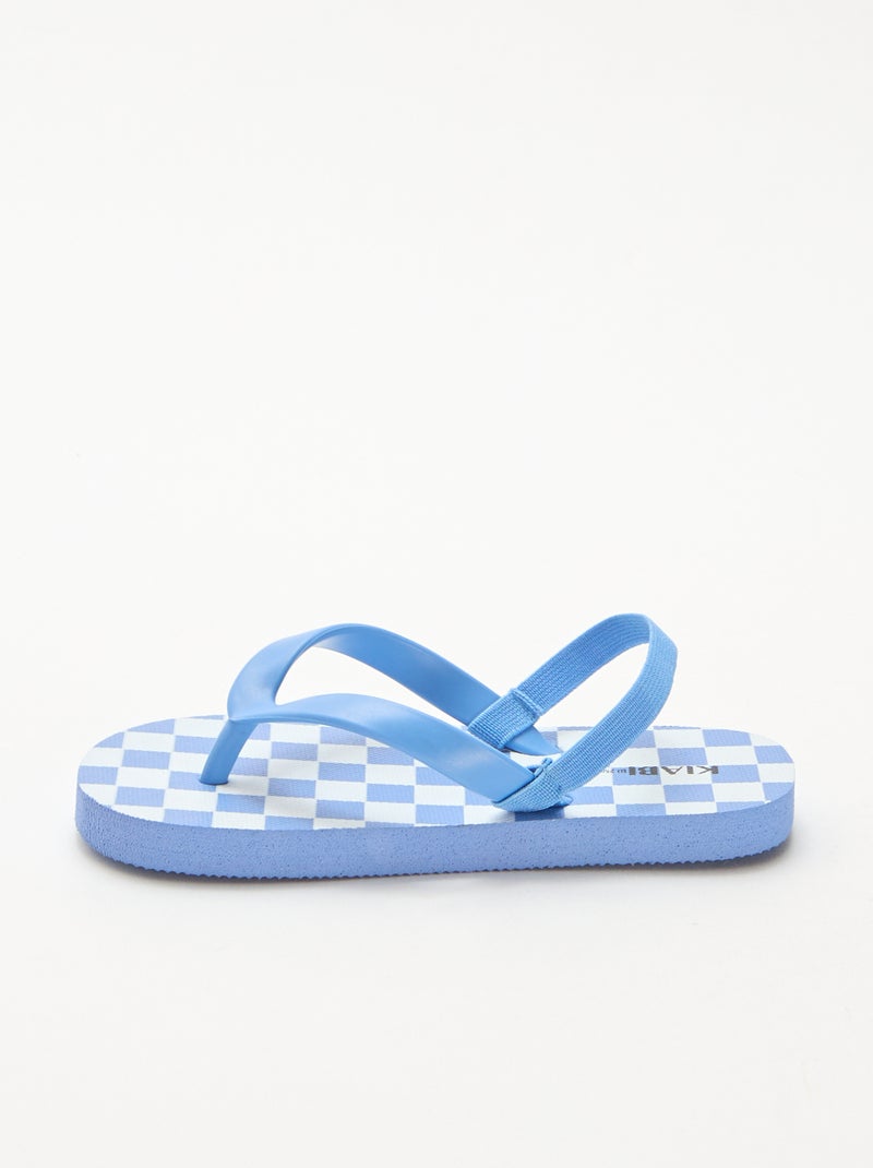 Tongs de plage Bleu - Kiabi