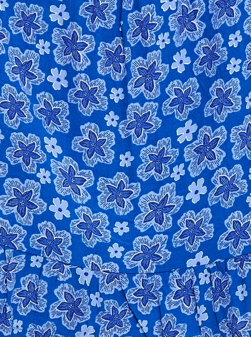 Top à motif à fines bretelles Bleu - Kiabi