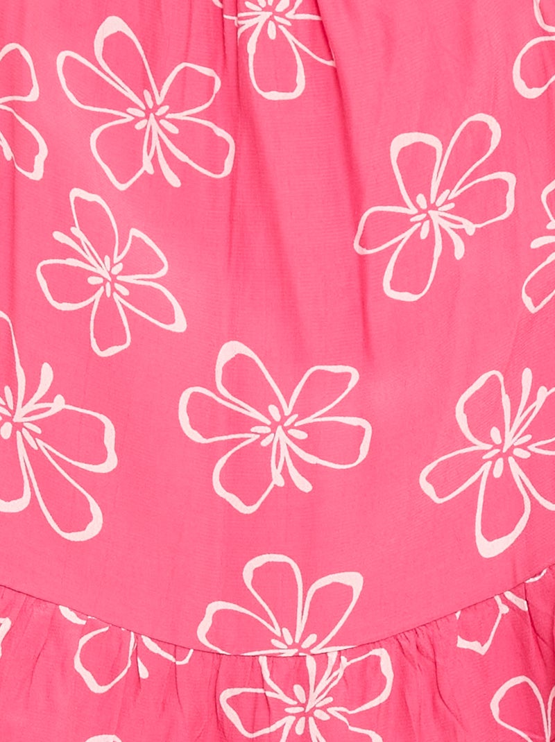 Top à motif à fines bretelles Rose - Kiabi