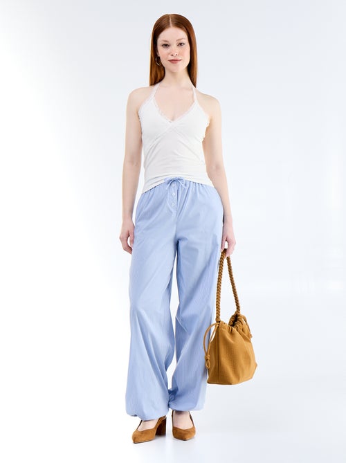 Top a schiena scoperta con pizzo - Kiabi