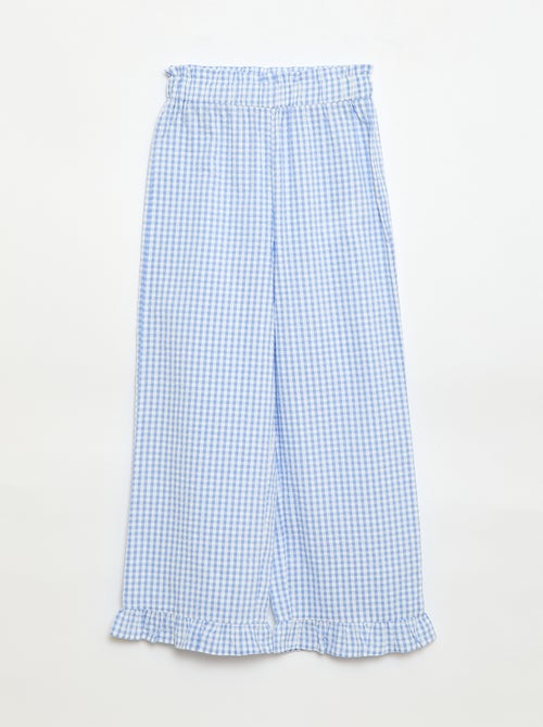 Top and Trousers Set with Cotton Details - Kiabi