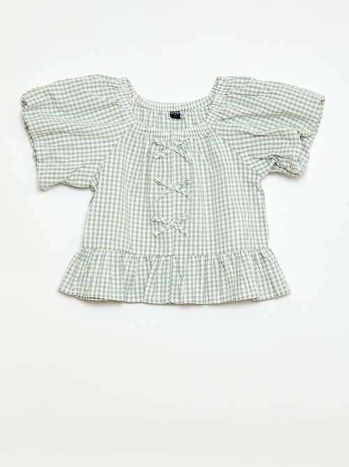Top and Trousers Set with Cotton Details - Kiabi