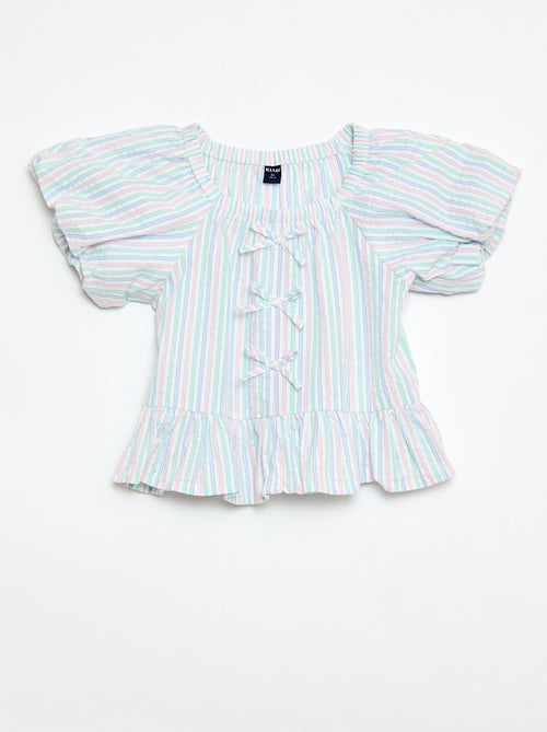 Top and Trousers Set with Cotton Details - Kiabi