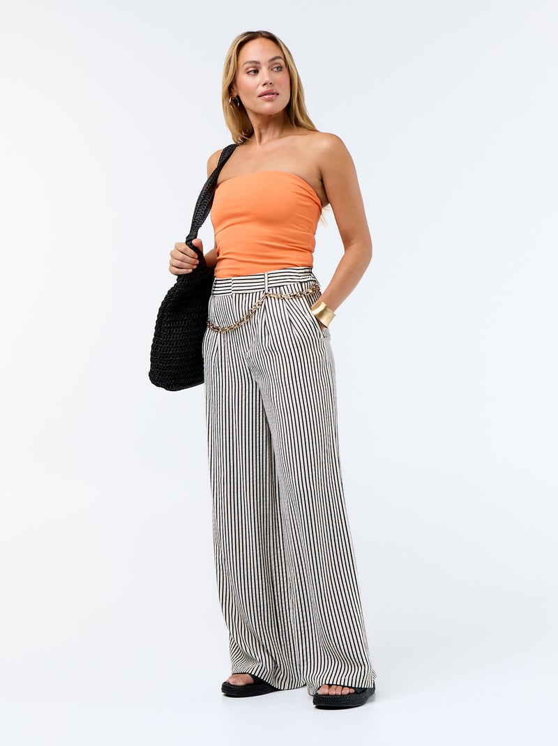 Top bustier Orange - Kiabi