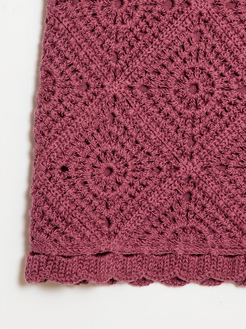 Top en crochet uni Violet - Kiabi