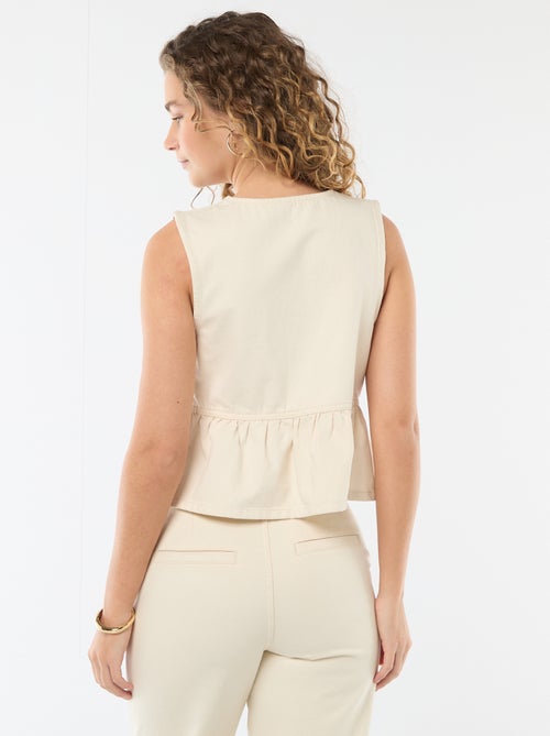 Top in denim con scollo a V - Kiabi